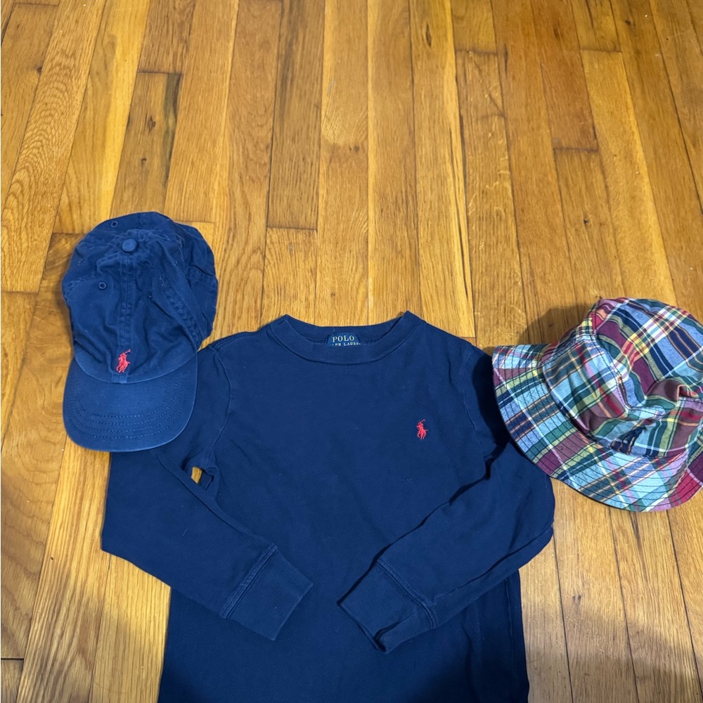 Ralph Lauren Top with 2 hats